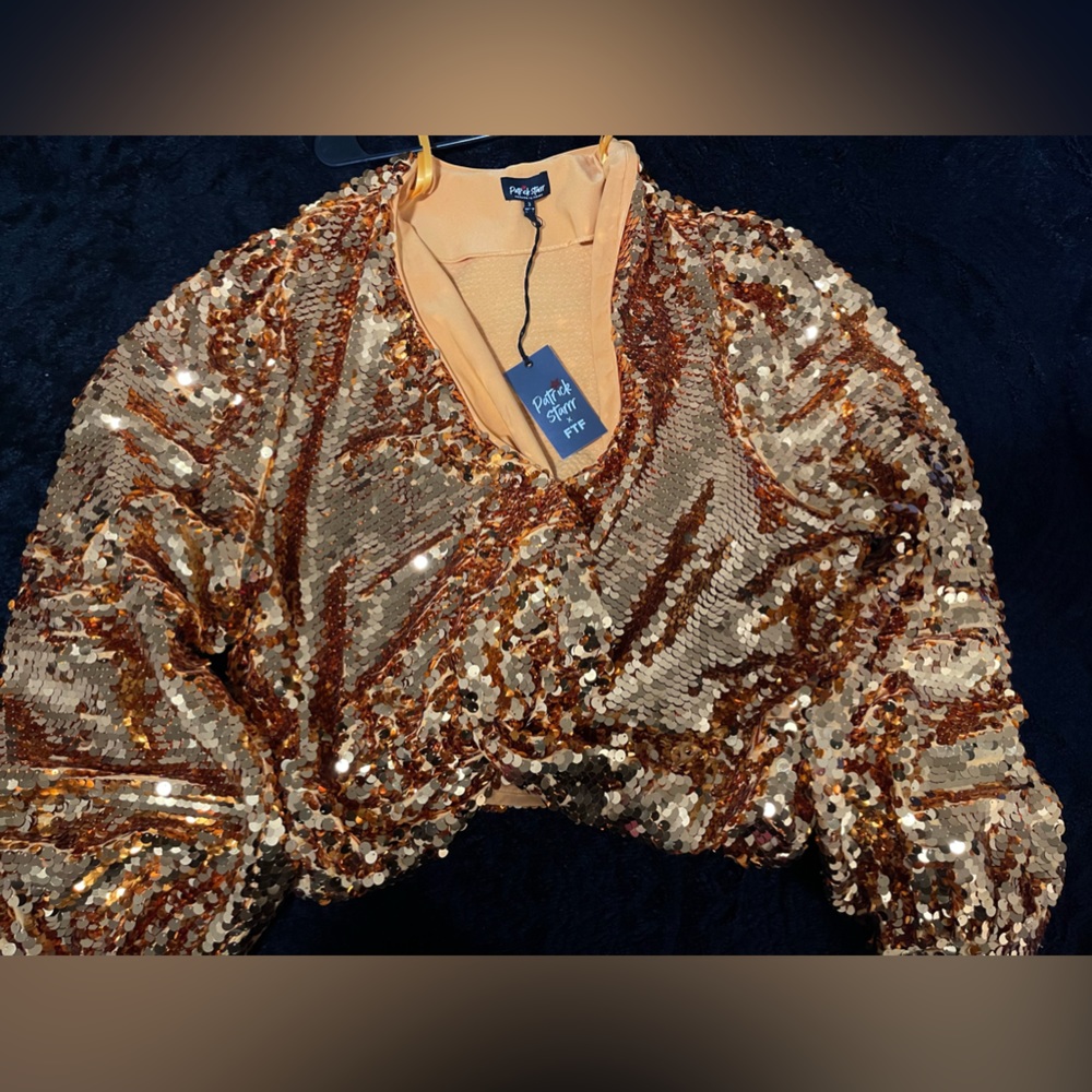 COPY - Fashion To Figure x Patrick Starr Sequin Crop Top
